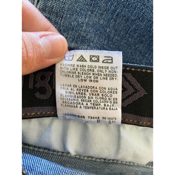 Wrangler Mens Classic Regular Fit Jeans Size 38x30 in Blue Denim Straight Leg - Picture 5 of 7